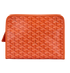 Goyard Jouvence Toiletry Pouch, &pound;650, Accessories, Orange, Canvas, Back view